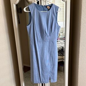Banana Republic Sky Blue Sleeveless Midi Sheath Dress